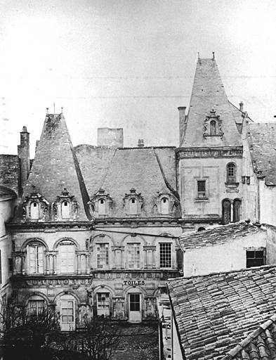 Elévations nord, vue extraite de l'Album Cognac, vers 1890.