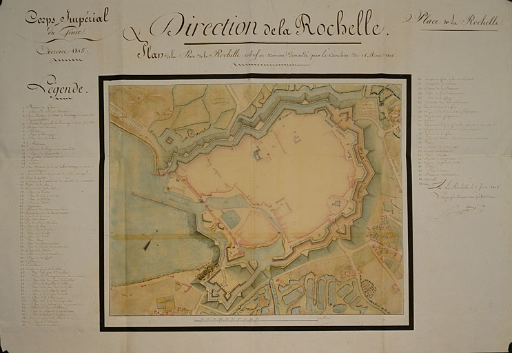 Plan de la ville, en 1815, par Emy.