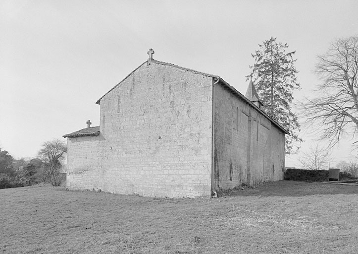 Chevet et élévation nord.