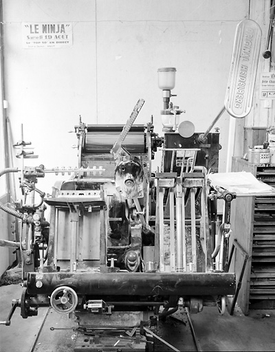 Presse typographique N°1, Heidelberg 1960 N°T 131 33 N.