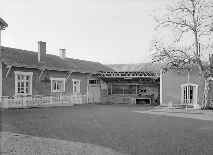 Le quai de réception du lait.