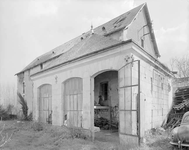 Façade ouest du moulin et de la chaufferie.