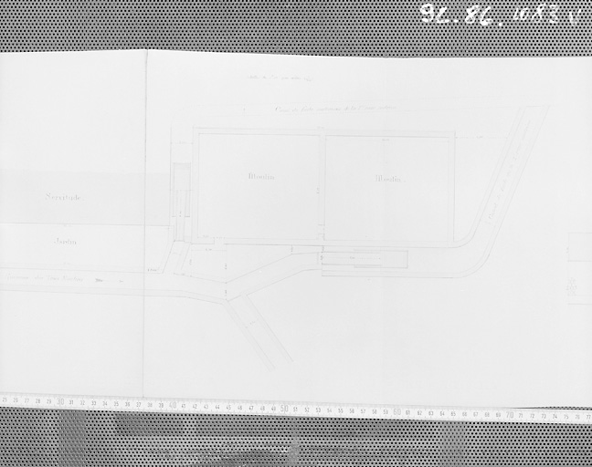 Plan au sol en 1886.