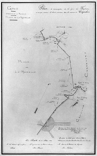 Fortifications de la limite extérieure dans la commune de Cognehors, 1852, Livet.