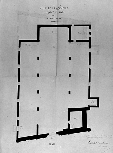 Etat des lieux. Plan. 1875. Brossard.