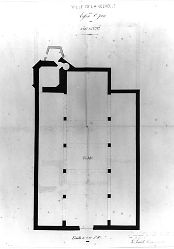 Etat actuel. Plan. 1875. Brossard.