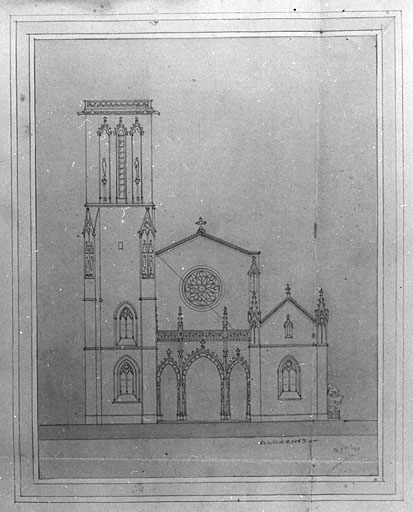 Plan du monastère des ci-devant capucins. 1825. Brossard.