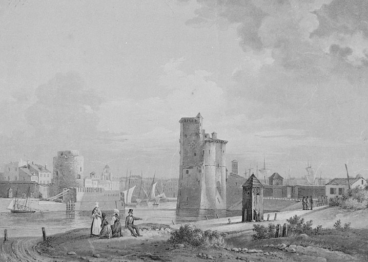 Les tours et le port de La Rochelle.