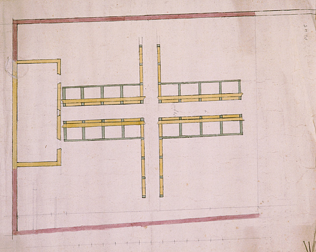 Chapelle, plan d'une partie, [an II].