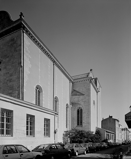 Chapelle, élévation sud sur rue.