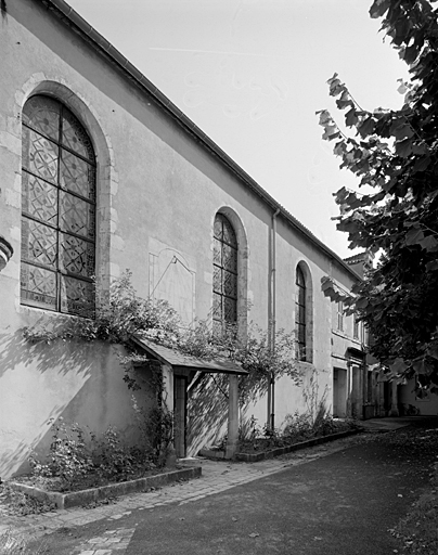 Chapelle, élévation sud.