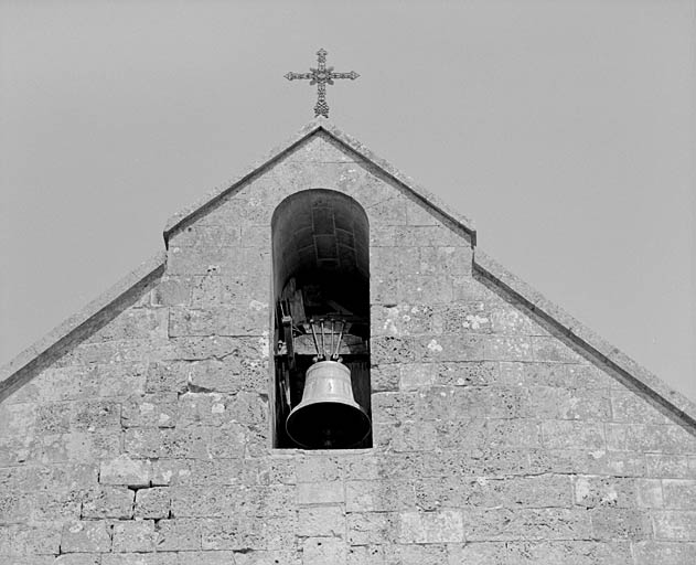 Façade, détail du pignon.