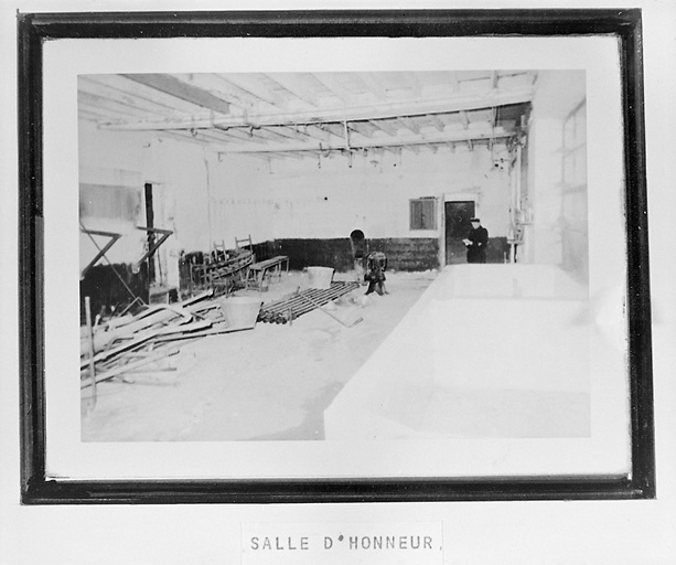 Intérieur de l'atelier de fabrication en 1966.