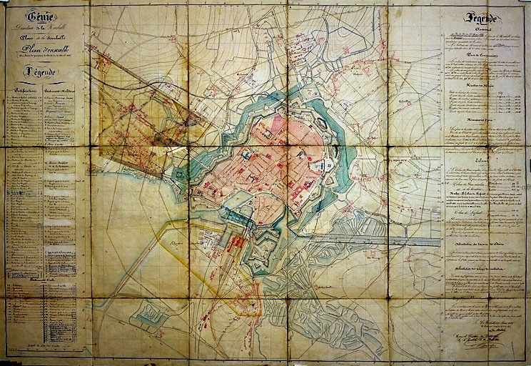 Plan d'ensemble du 19 mars 1856, par de Verdal.