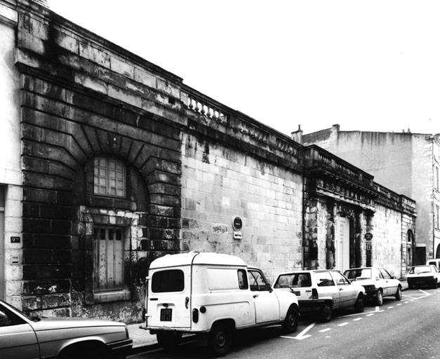Elévation sur la rue Admyrauld
