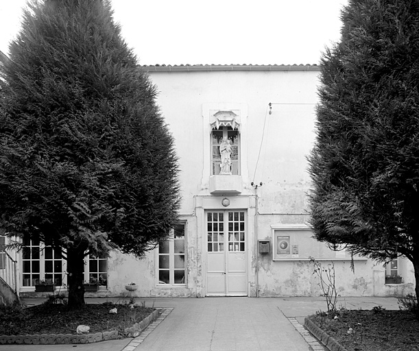 Corps de bâtiment entre les deux cours, élévation nord.
