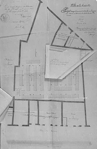 Projet d'agrandissement, plan. 15 mai 1862, par Brossard.