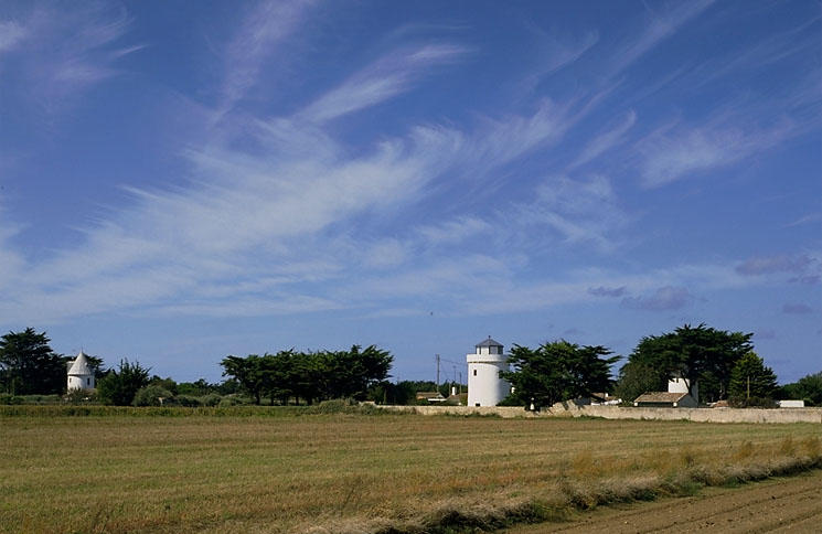 Vue des trois moulins depuis l'est