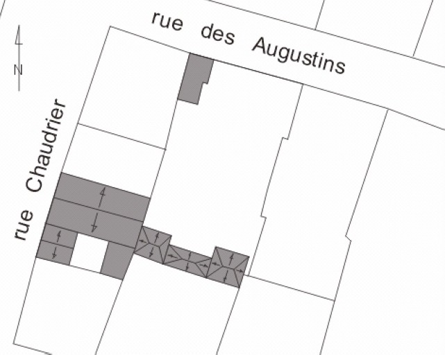 Plan masse, plan schématique des toitures.