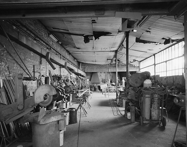 Vue intérieure de l'atelier.