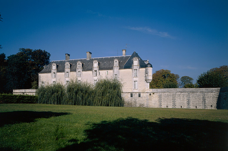 Logis, aile principale, élévation postérieure.
