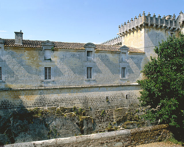 Logis, aile droite, élévation postérieure.