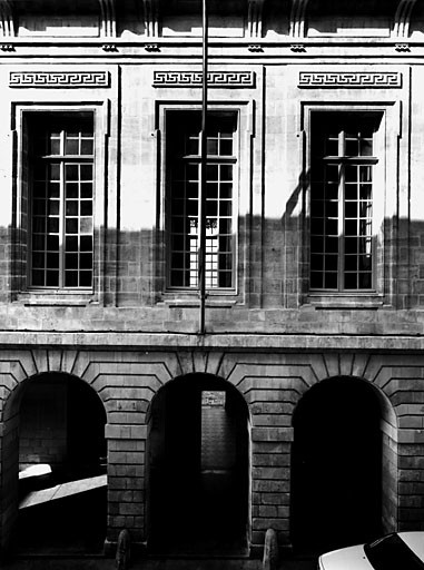 Elévation antérieure est, détail de l'avant corps.