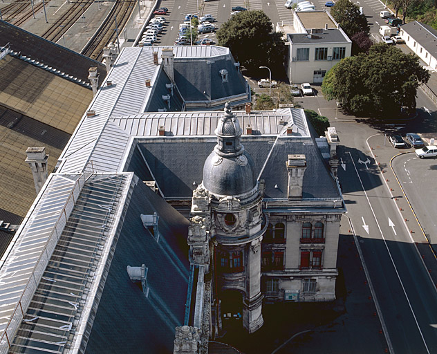 L'aile ouest vue depuis la tour centrale.