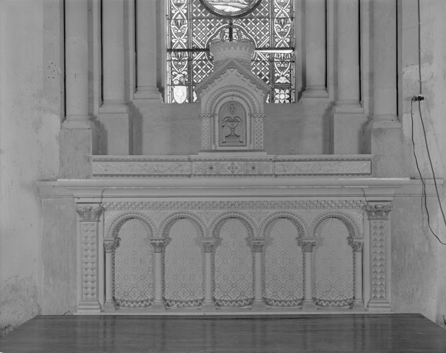 Autel, tabernacle (maître-autel, autel tombeau, tabernacle architecturé).