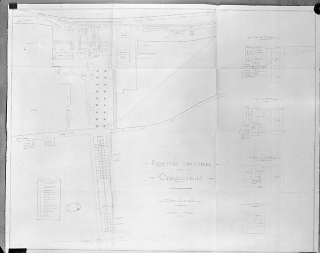 Abattoir ; usine de produits agro-alimentaires ; usine de petit matériel électrique Leclanché