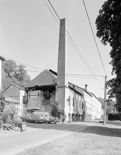 Corps de bâtiment de la salle de brassage vu du sud.