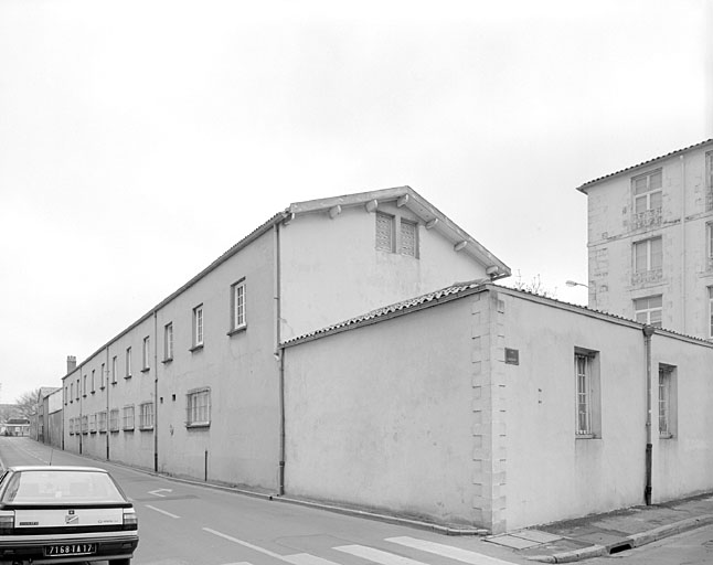 Corps de bâtiment ouest, élévations ouest sur la rue Saint-Côme.