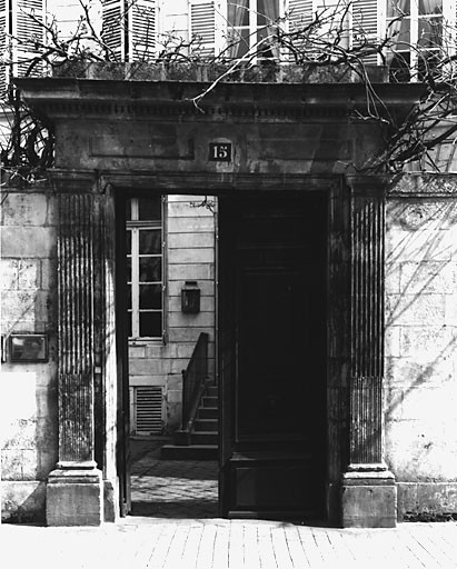 Portail, élévation sur la rue Verdière.