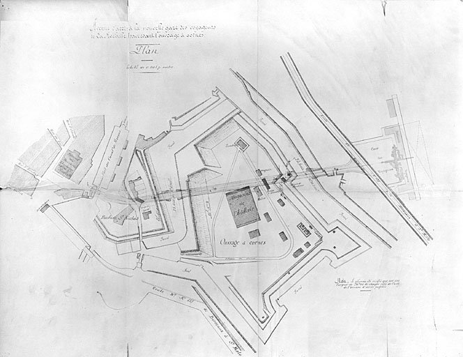 Projet de tracé de l'avenue conduisant à la nouvelle gare projetée, plan du 29 décembre 1897, par Fouan.