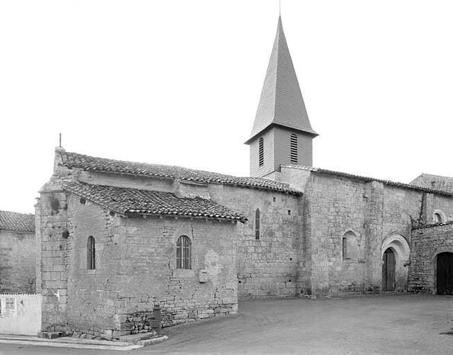 Elevation latérale nord.
