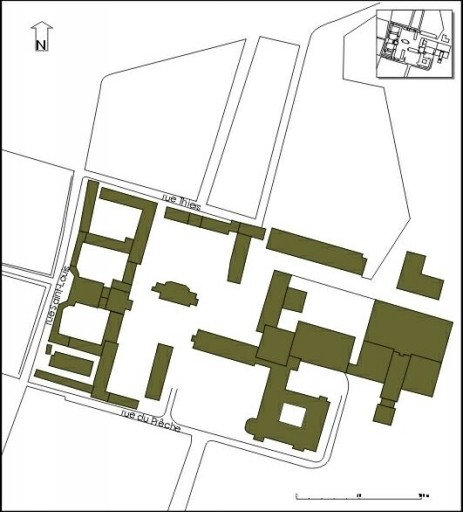 Plan masse, état en 1981.