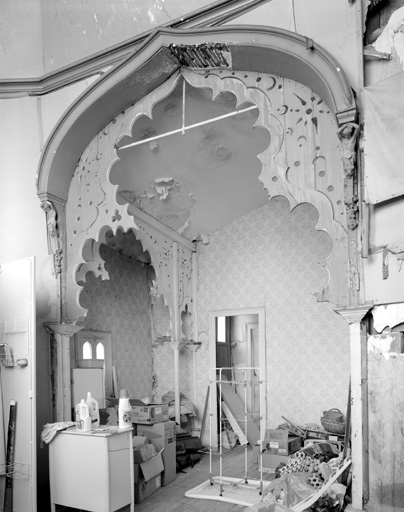 Corps de bâtiment entre le jardin et la rue des Bonnes Femmes, premier étage, salon turque.
