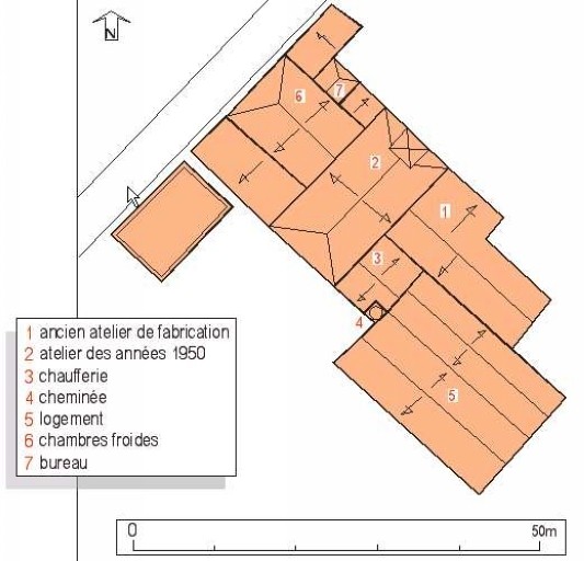 Plan du rez-de-chaussée, par Pierre Grizet, de mars 1923.