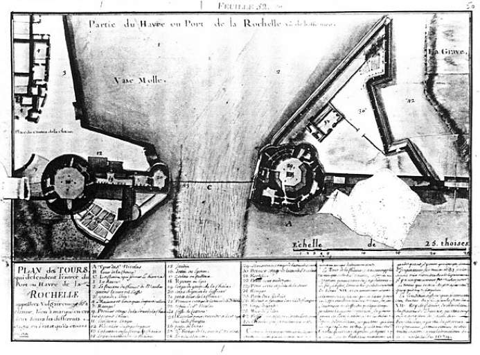 Plan au deuxième étage, en 1724, par Cl. Masse.