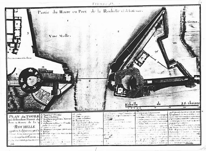 Plan au niveau de la terrasse, en 1724, par Cl. Masse.