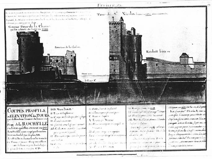 Elévations sud, en 1724, par Cl. Masse.