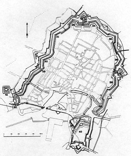 Plan de l'enceinte de Ferry (d'après Masse, feuille 35).