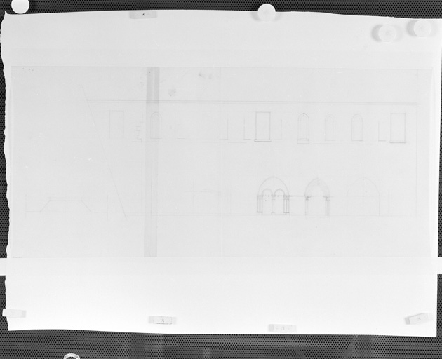 Salle capitulaire, élévation. Sans date.