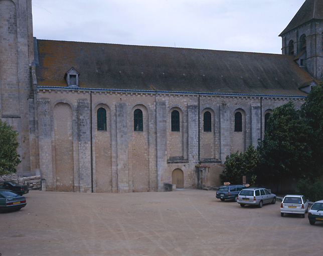 Eglise, nef, élévation sud.