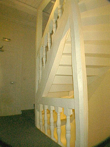 Escalier, partie supérieure.