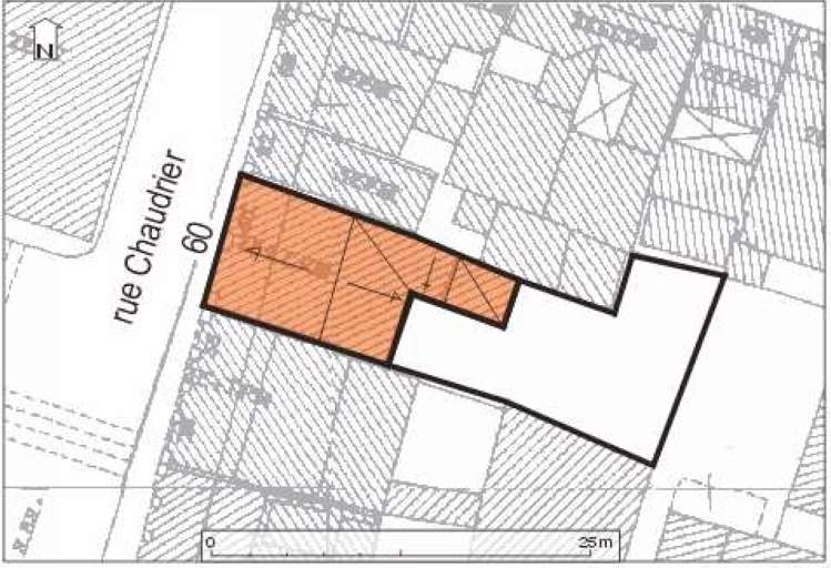 Plan masse, plan schématique des toitures.