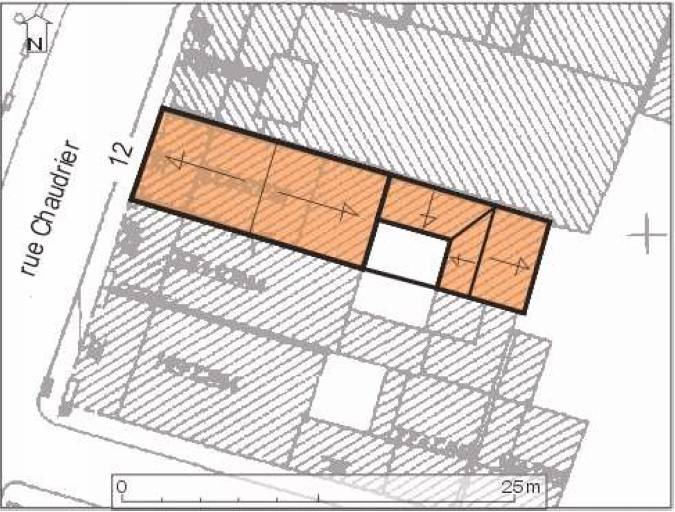 Plan masse, plan schématique des toitures.