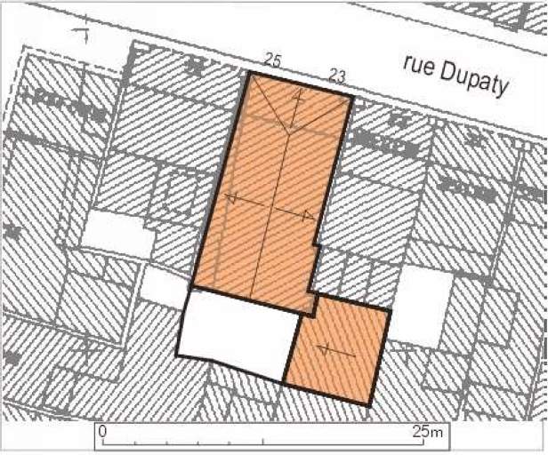 Plan masse, plan schématique des toitures.