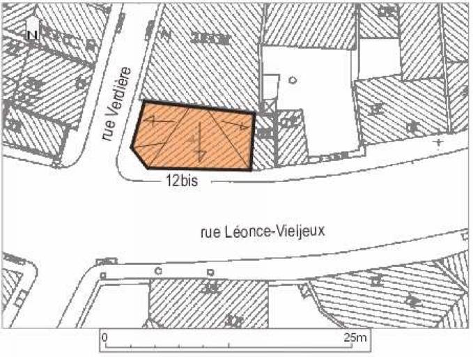 Plan masse, plan schématique des toitures.