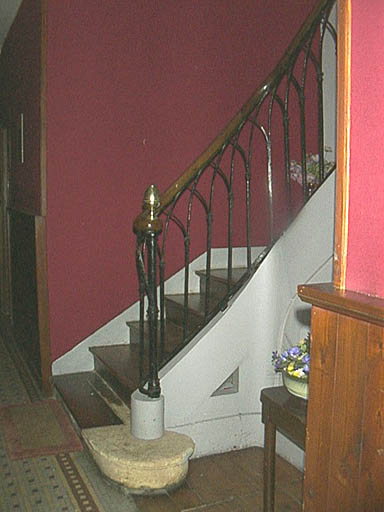 Escalier, partie inférieure.